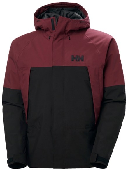 Men wearing the Summit Pro insulated hiking jacket in a snowy landscape.