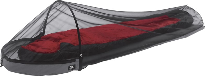 Insect Shield Bivy Shelter with overhead pole for added comfort