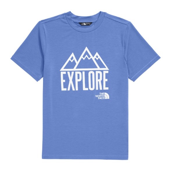 Front view of TrailBound UPF Kids Tee showing fit and sleeve length