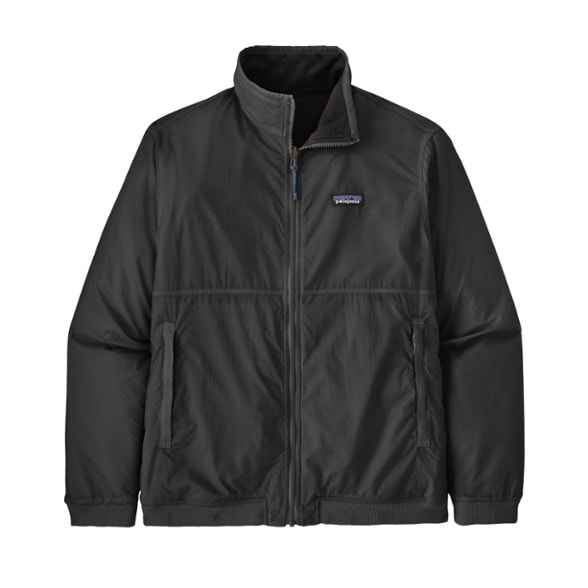 Patagonia Reversible Microdini Jacket showcasing Houdini fabric with zippered pockets.