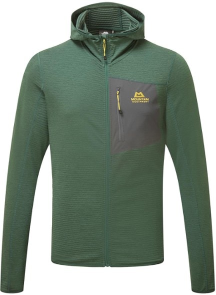 Lumiko Men's Climbing Jacket in action on a mountain trail, highlighting its stretchable fabric and fit.