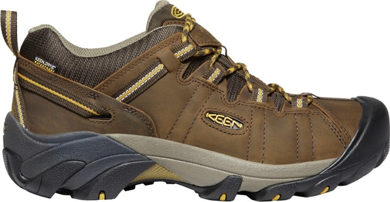Men's KEEN Targhee II Waterproof Hiking Shoes from side angle, showcasing the durable design.