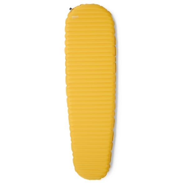 Side view of Therm-a-Rest NeoAir XLite NXT sleeping pad set up for camping.