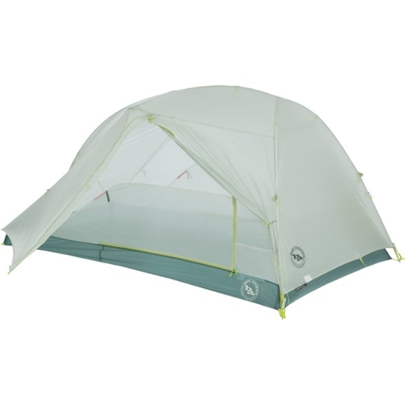 Side view of the Titan Lite 2 tent with dual doors open, perfect for two hikers.