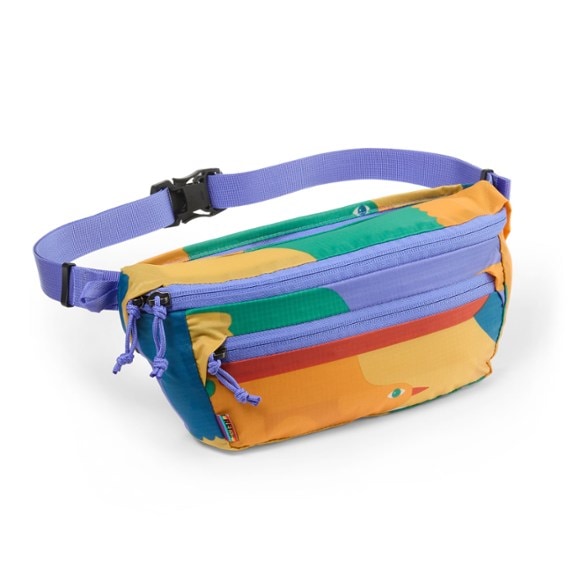 Front view of the Adventure Ready Water-Resistant Waist Pack showcasing its durable design and organization pockets.