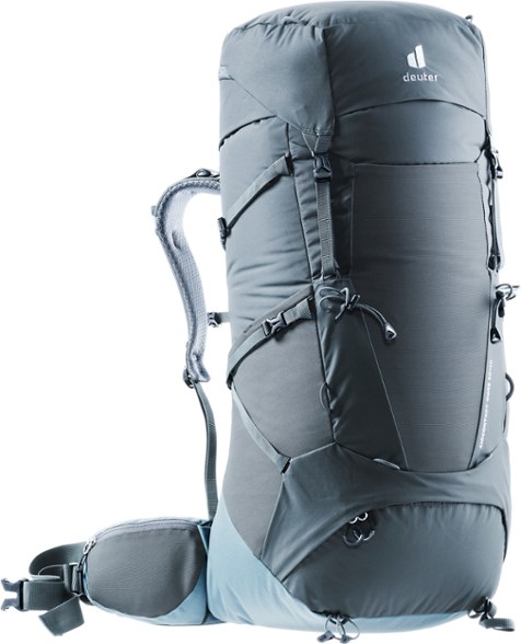 Image of Deuter Aircontact Core 50 + 10 Men's Backpack in a scenic hiking setting.