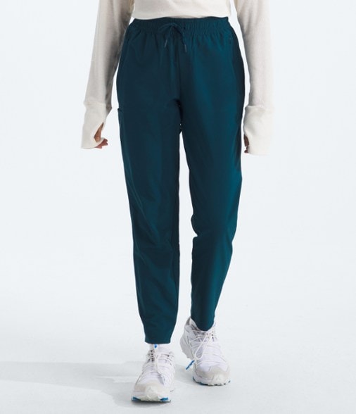Side view of Ultimate Women's Adventure Pants showcasing the breathable fabric and adjustable waistband.