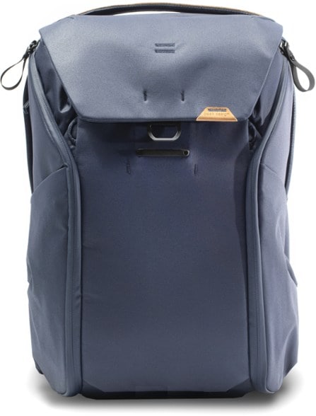 Front view of Peak Design Everyday Backpack 30L, demonstrating its sleek design and accessibility.