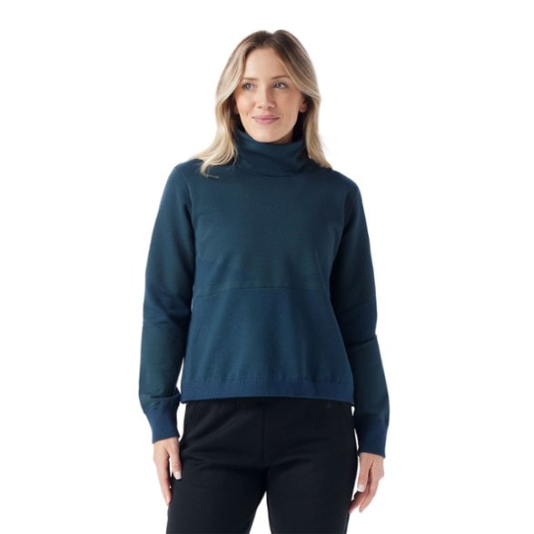 Smartwool Women's Intraknit Alpine Pullover showing front view, perfect for outdoor adventures.