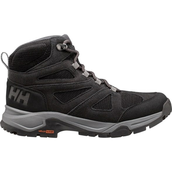 Side view of Helly Hansen Women's Airflow Waterproof Hiking Boots showcasing the durable design.