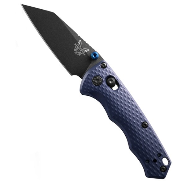 Benchmade Crater Blue Tactical Knife with Wharncliffe blade profile