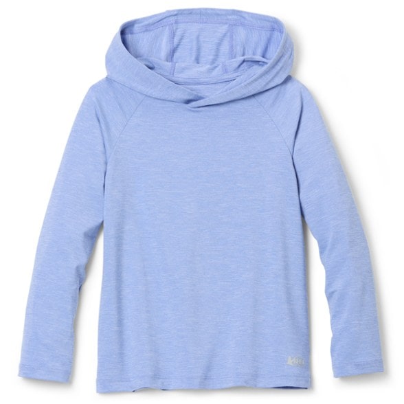 Front view of Sahara Shade Toddler Hoodie in action on a sunny day.