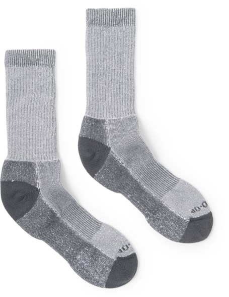 Close-up of TrailFlow hiking socks showing ribbed cuff and breathable knit texture