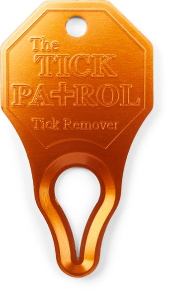 Tick Patrol Pro in use on a pet during a hike.