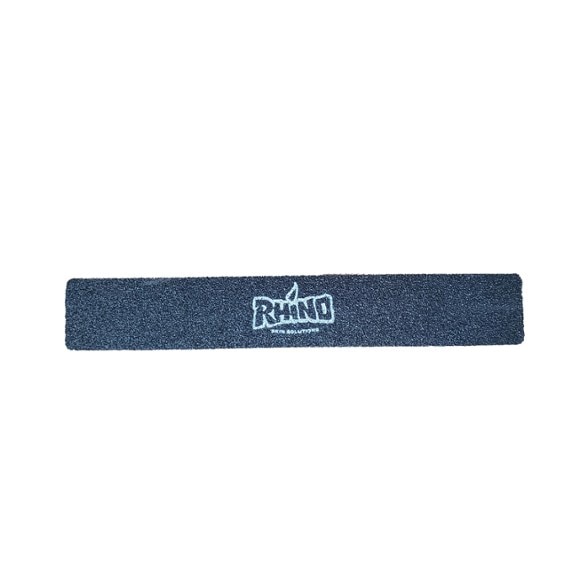 Close-up of Rhino Grip Pro callus remover showing 80 grit texture for effective climbing skin care