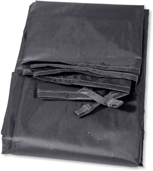 Top-down view of NEMO Dagger OSMO 3P tent footprint showing precise fit and reinforced edges for camping protection