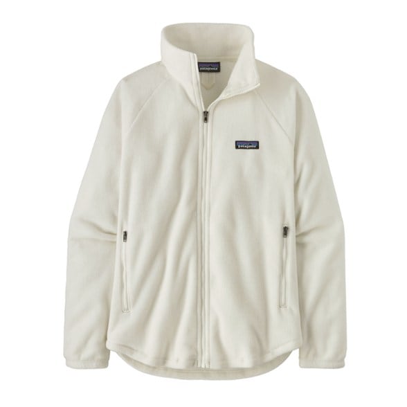 Patagonia Women's Eco Microdini Fleece Jacket displayed outdoors, showcasing its lightweight design.