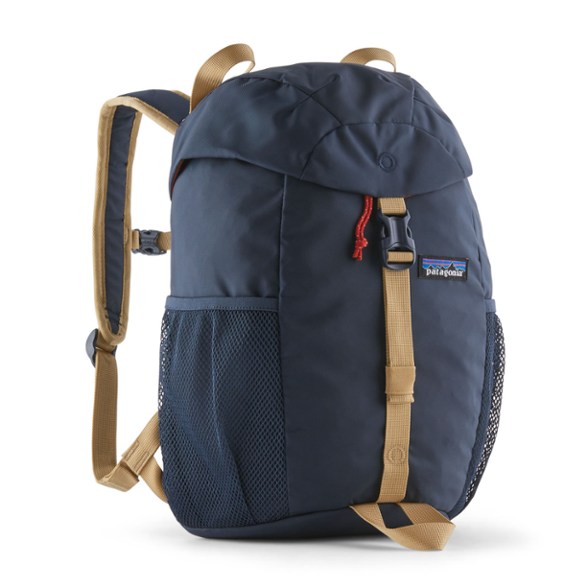 Patagonia Kids Refugito Daypack 12L viewed from the front, showcasing its vibrant colors and spacious design.