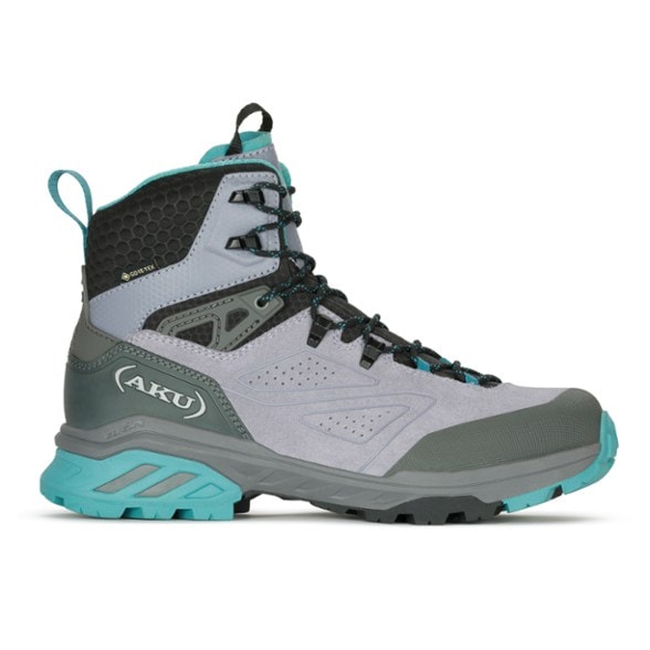 Explore GTX Women's Hiking Boots on rocky terrain showcasing durability and grip.