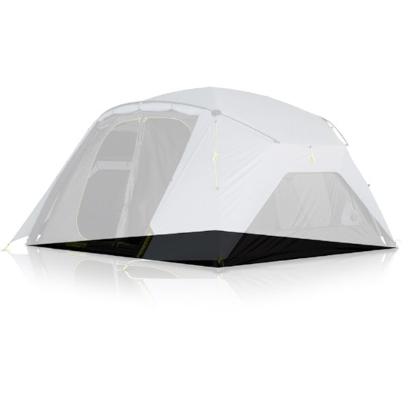 Aerospeed 10 Premium Tent Footprint displayed in a camping setting