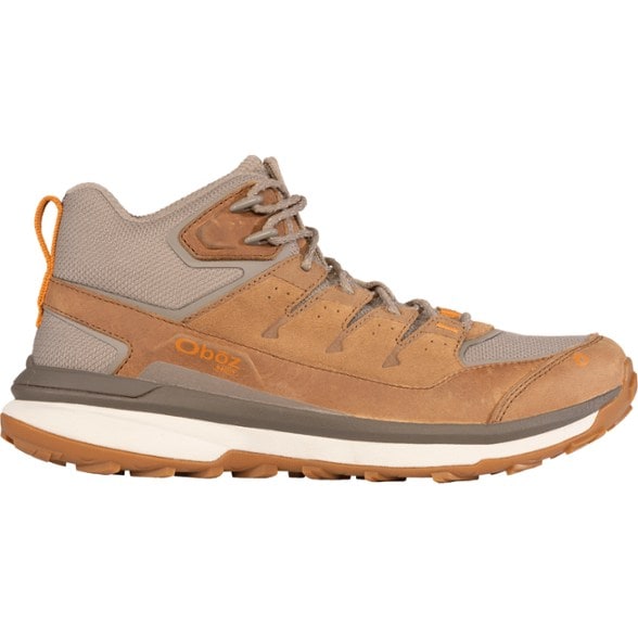 Hyalite Mid B-DRY Hiking Boots showcasing leather and mesh construction from the side.