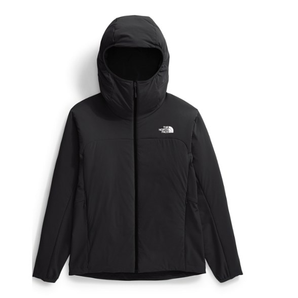 Men's insulated hoodie showcasing breathable fabric and dynamic fit for winter outdoor activities.