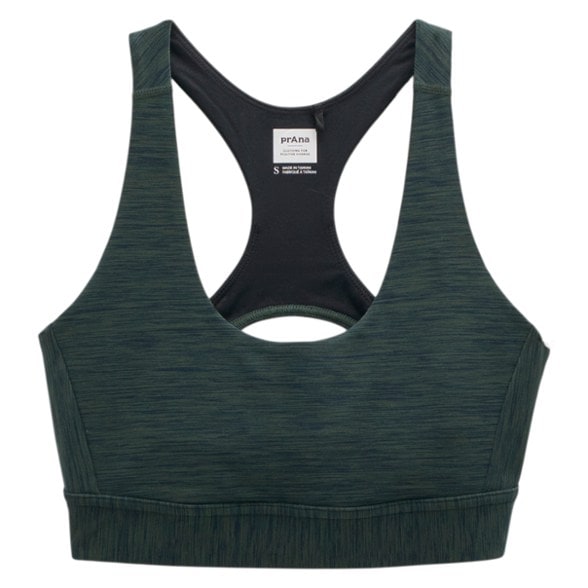 Front view of Kimble Pro high-impact running bra with racerback support