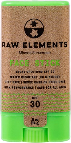EcoShield SPF 30 face stick applied on skin during outdoor sports