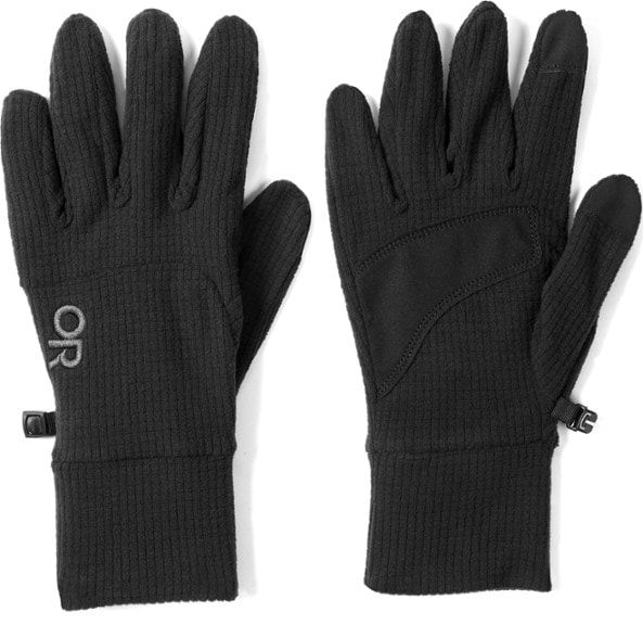 TrailBlazer Men's Hiking Gloves in action on a snowy trail