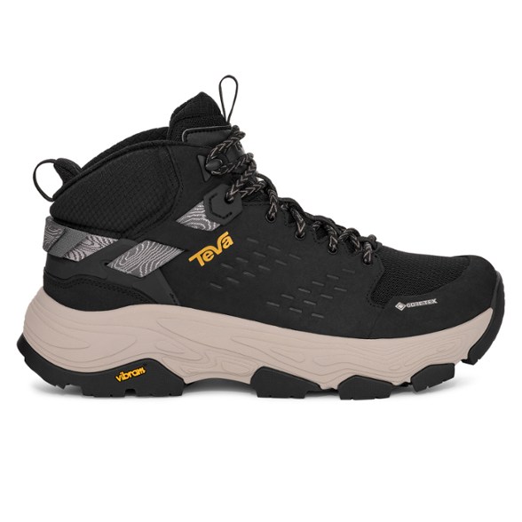 Side view of Grandview Max GORE-TEX Men's Hiking Boots showcasing durability and design.