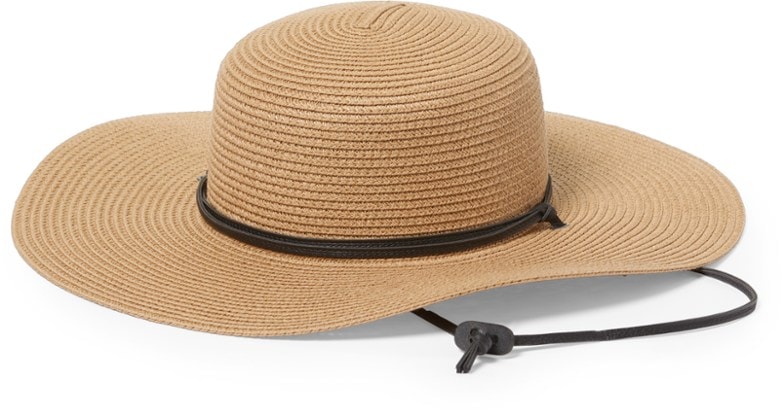 Adventure Ready women's packable sun hat with wide brim, ideal for hiking.