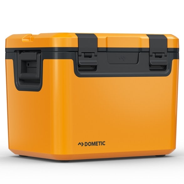 ReconPro 41L insulated cooler showing sturdy flip-down handles and sleek design