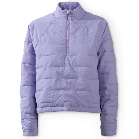 Wild Rye Women's Insulated Pullover in green, ideal for outdoor activities