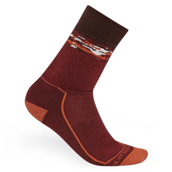 Close-up of Merino Comfort Hiking Socks showcasing the breathable fabric and cushioning.