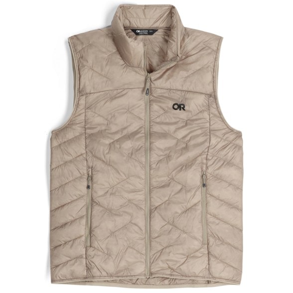 Front view of the UltraWarm Synthetic Insulated Vest, highlighting its sleek design and color.