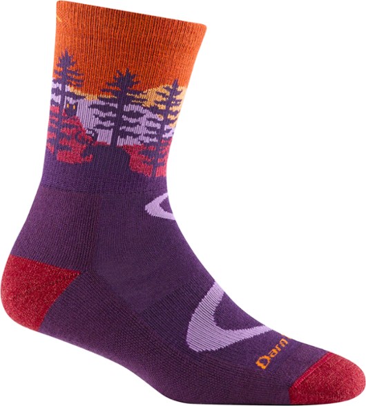 Close-up of Northwoods merino wool hiking socks showing texture and cushioning, perfect for women's hiking needs.