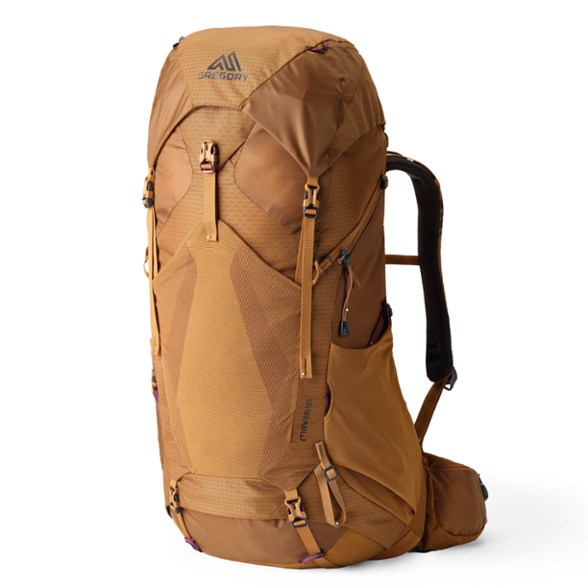 Maven 48 Women's Backpack side view, highlighting adjustable straps and breathable back panel.