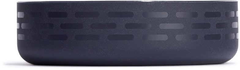 Close-up of HydroGuard silicone bottle boot snugly fitted on Hydro Flask Trail Series bottle, showcasing its grip and perforated design