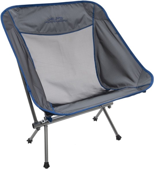 Ultimate Lightweight Camping Chair with a scenic mountain background.