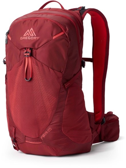 Maya 20 Women's Plus Size Hiking Backpack from the side, showing adjustable straps and hipbelt.