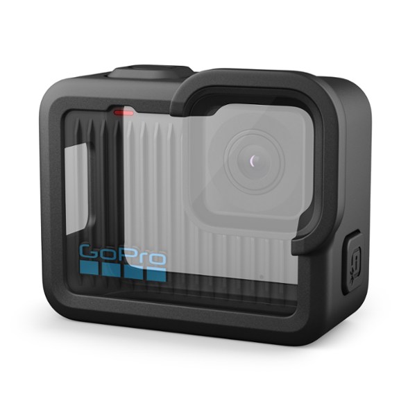 AdventureGuard GoPro Protective Sleeve shown from the side, ideal for outdoor adventures.