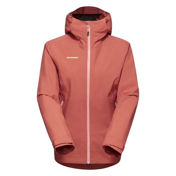 Mammut Alto Light Waterproof Hiking Jacket shown in action on a trail