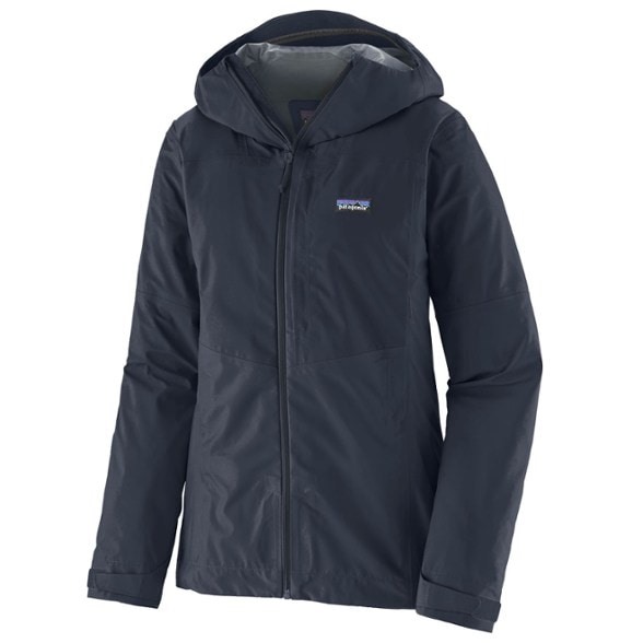 Boulder Fork women's rain jacket showcasing its lightweight waterproof design in the mountains.