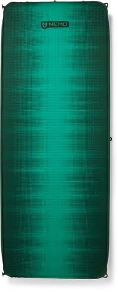 NEMO Roamer XL Wide Sleeping Pad in a camping setup, showcasing its plush thickness and spacious design.
