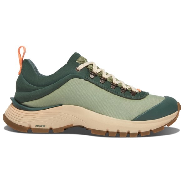 Danner Women's Trail Trainer Hiking Shoes in action on a rocky trail
