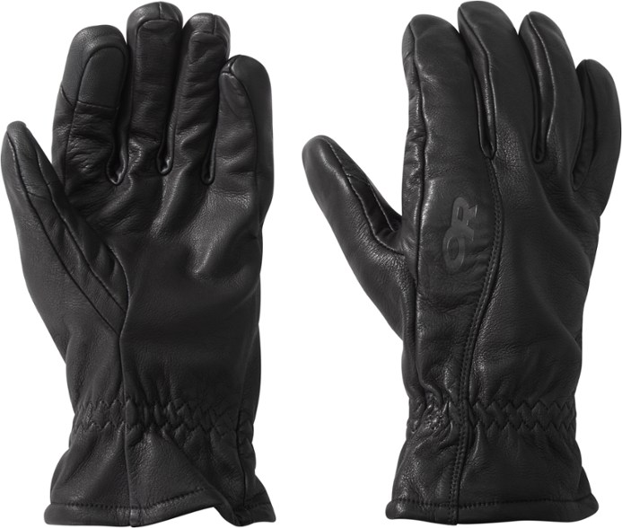 Side view of Warnick Sensor Gloves showcasing leather material and fit