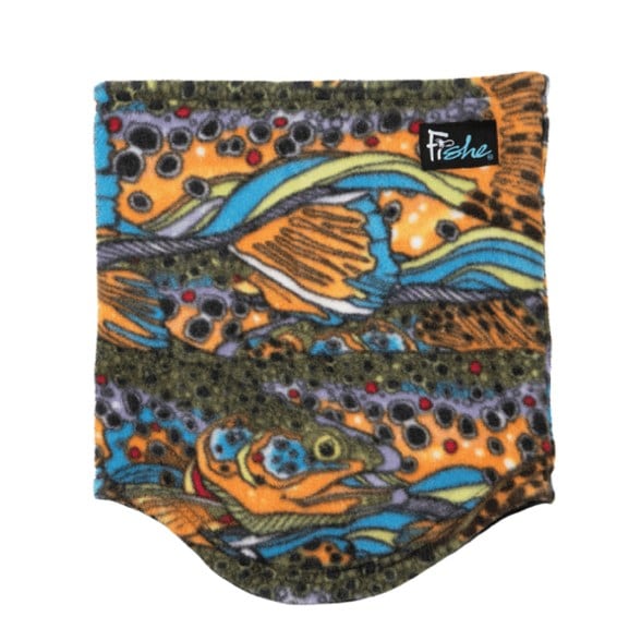 Versatile reversible fleece neck warmer in solid color view.