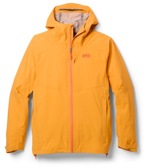 Front view of the XeroCloud Elite 3L Men's Waterproof Rain Jacket showcasing its sleek design.