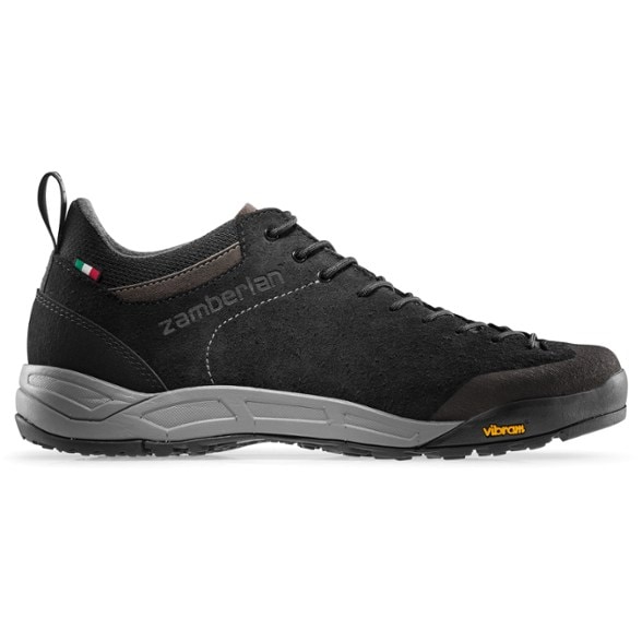 Zamberlan Men's Lightweight Approach Shoes - side view, showcasing the breathable suede upper