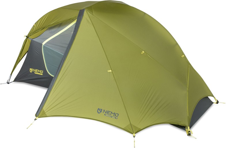 Eco-Friendly Dragonfly 1P Lightweight Tent inside view showcasing gear loft and pockets.